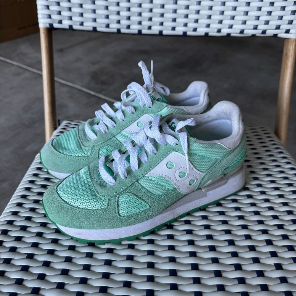 Saucony Sneakers in Mint and White